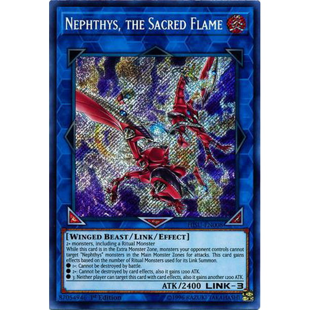 Nephthys the Sacred Flame HISU-EN008 Secret Rare Mint Condition 1st Edition
